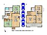 間取り：全居室6帖以上を確保した5LDK。収納豊富で家事動線も良好です。