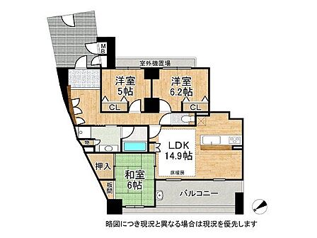 3LDK 間取り