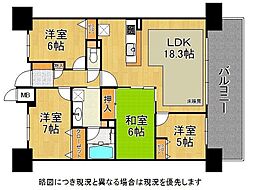 パデシオン祝園スターゲートシティ 4LDKの間取図画像