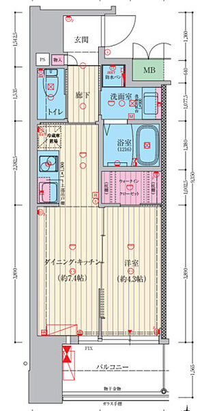 ファーストフィオーレ難波クレシア ｜大阪府大阪市浪速区日本橋東1丁目(賃貸マンション1DK・10階・32.07㎡)の写真 その2