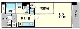 ロイヤルパークス桃坂 511 ｜ 大阪府大阪市天王寺区筆ケ崎町（賃貸マンション1LDK・5階・37.07㎡） その2