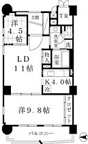 ロイヤルパークス桃坂 416 ｜ 大阪府大阪市天王寺区筆ケ崎町5番地38号（賃貸マンション2LDK・4階・66.32㎡） その2