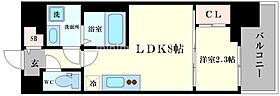 セレニテ日本橋ミラク 601 ｜ 大阪府大阪市浪速区日本橋東1丁目（賃貸マンション1LDK・6階・28.00㎡） その2