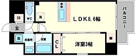 LC難波クレア  ｜ 大阪府大阪市浪速区塩草1丁目（賃貸マンション1LDK・10階・31.67㎡） その2