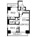 プレサンスタワーナンバウエスト9階13.8万円