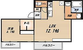 SERENO  ｜ 大阪府三島郡島本町桜井2丁目（賃貸マンション1LDK・2階・44.01㎡） その2