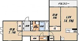 nagomi 2LDKの間取図画像