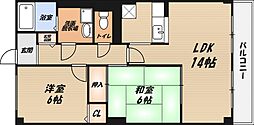 マジック・Fビル 2LDKの間取図画像