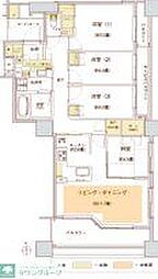 ブリリア所沢ロジュマン 4階4LDKの間取り