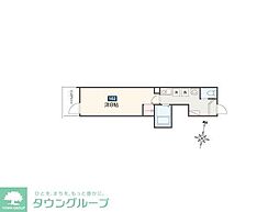 クラブレジデンス東青梅 1階1Kの間取り