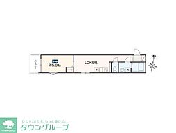 クラブレジデンス東青梅 1階1LDKの間取り