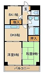 サンボウ仏子 3DKの間取図画像