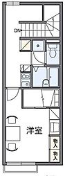 レオパレスSoleil総庭 1Kの間取図画像