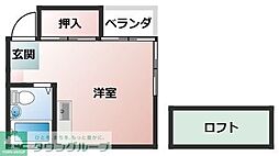 グレースサンライズ ワンルームの間取図画像