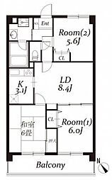 間取図画像 3LDK