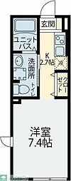 ウィンヒル下藤沢 1Kの間取図画像