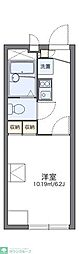 レオパレスキンモクセイ 1Kの間取図画像