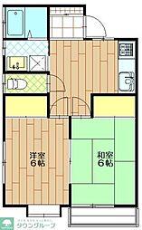 ルーテシアハイツ 2DKの間取図画像