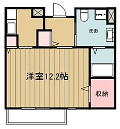 サンリスタアレーグレ入間 1Kの間取図画像