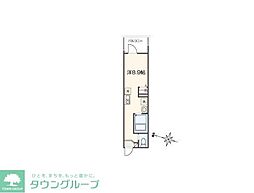MELLAS新秋津II ワンルームの間取図画像