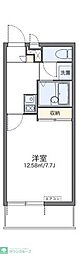 レオパレス忠 1Kの間取図画像