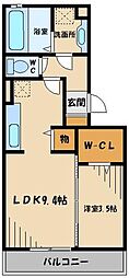 カーサリリオ 1LDKの間取図画像