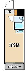 鶴ヶ島宝マンション ワンルームの間取図画像