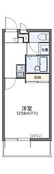 レオパレス忠 1Kの間取図画像