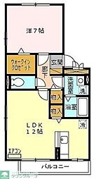 セジュールZEN壱番館 1LDKの間取図画像