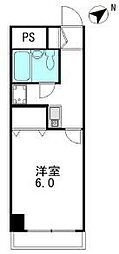 ミパラシオ 1Kの間取図画像