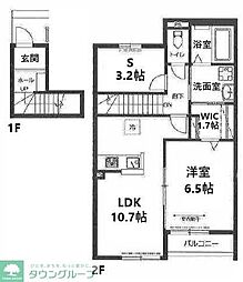 ロイヤルメゾン 1SLDKの間取図画像