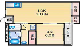 三和マンション 107 ｜ 大阪府高槻市寿町２丁目（賃貸マンション1LDK・1階・43.00㎡） その2