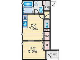 クレリア高槻南松原 205 ｜ 大阪府高槻市南松原町（賃貸アパート1DK・2階・34.78㎡） その2