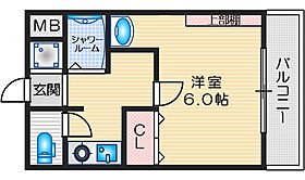 ヴィラコジュカ 307 ｜ 大阪府高槻市南平台１丁目（賃貸マンション1K・3階・19.18㎡） その2