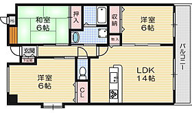 第3クリスタルハイツ 502 ｜ 大阪府茨木市真砂１丁目（賃貸マンション3LDK・5階・67.00㎡） その2