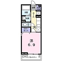 フェリーチェ 206 ｜ 大阪府高槻市土室町（賃貸アパート1K・2階・26.11㎡） その2