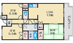 ウエストコート 103 ｜ 大阪府茨木市畑田町（賃貸マンション3LDK・1階・67.00㎡） その2