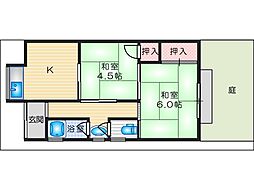 門川貸家　2戸1平家