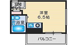 T'Sスクエア ワンルームの間取図画像