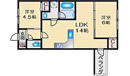 間取図画像 2LDK