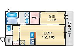 間取図画像 1LDK