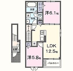 間取図画像 2LDK