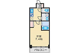 S-RESIDENCE千里丘 2階1Kの間取り