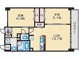 間取図画像 1SLDK