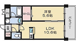 セリーゼ　ウエスト 4階1LDKの間取り