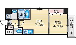 PRESTAGE7城北 1DKの間取図画像