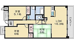 ソアール 3LDKの間取図画像