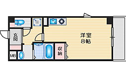 ミルコリーヌ ワンルームの間取図画像
