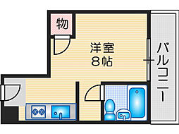レジデンス茨木 ワンルームの間取図画像
