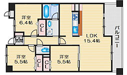 ルミナスベガ 2SLDKの間取図画像